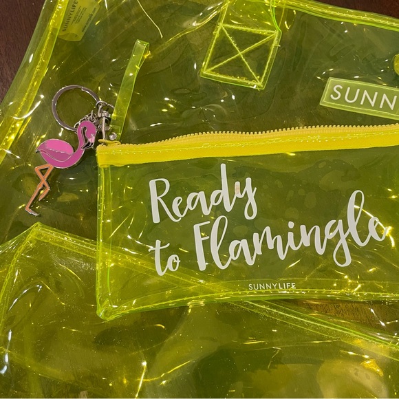 Neon Yellow Transparent Beach tote from SunnyLife - Picture 3 of 6